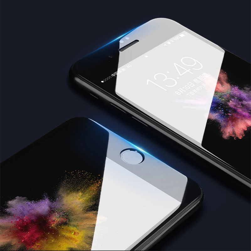 Закаленное стекло с закругленными краями 9D для iPhone 6 6s 7 8 Plus X 10 XS Max XR|Защитные