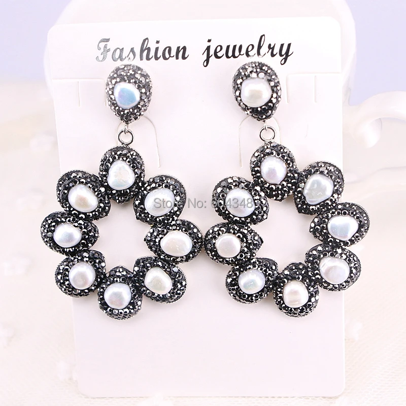 Женские серьги Zyunz с натуральным жемчугом 3 пары|earrings for|earrings statementdrop earrings |