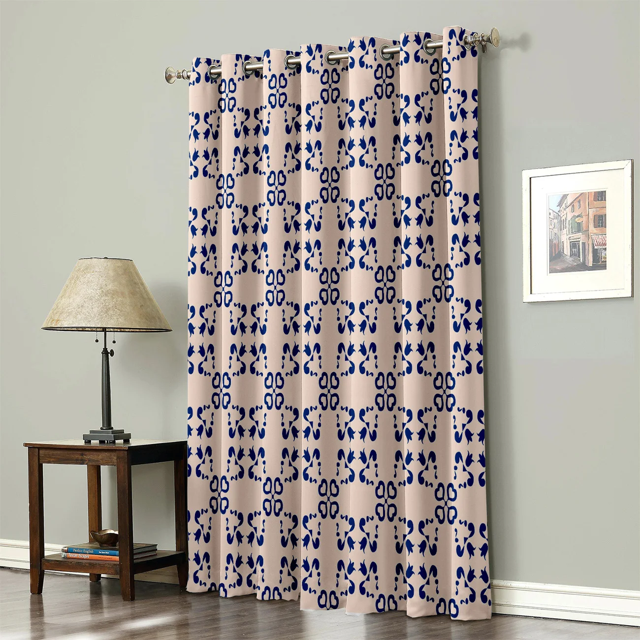 COCOHouse Ethnic Retro Brown Geometic Pattern Bohemia Window Treatments Curtains Valance Curtain Rod Bathroom Kitchen Outdoor | Дом и сад