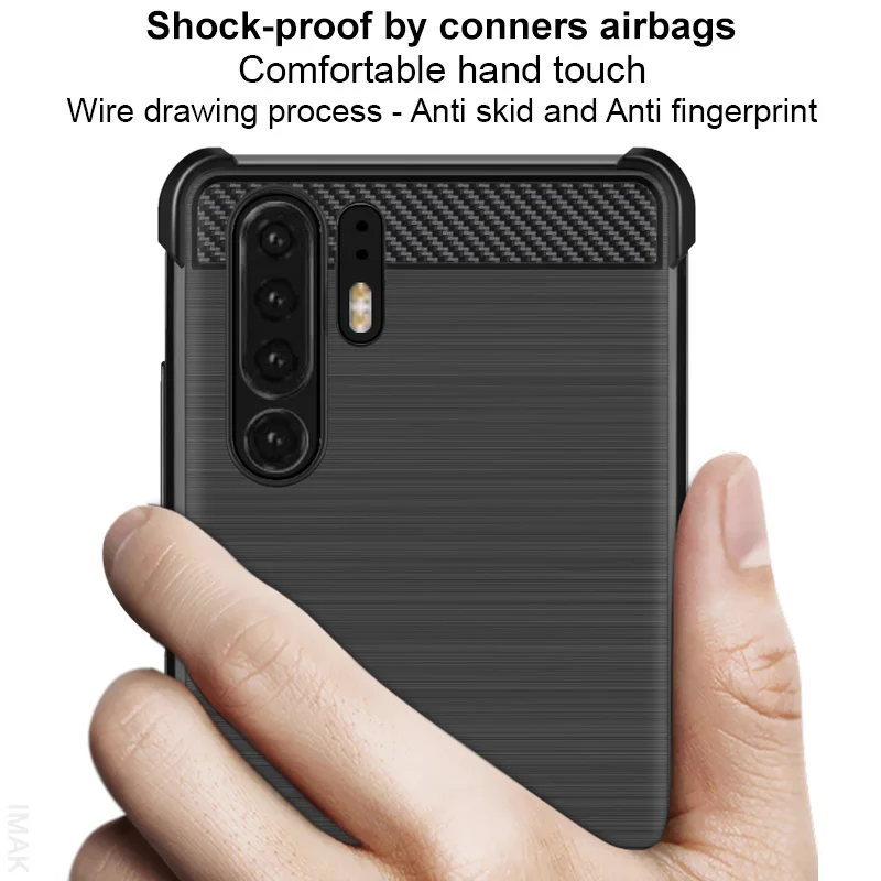IMAK Для huawei P30/P30 Pro Lite Чехол Мягкий ТПУ силиконовый подушка безопасности угловой
