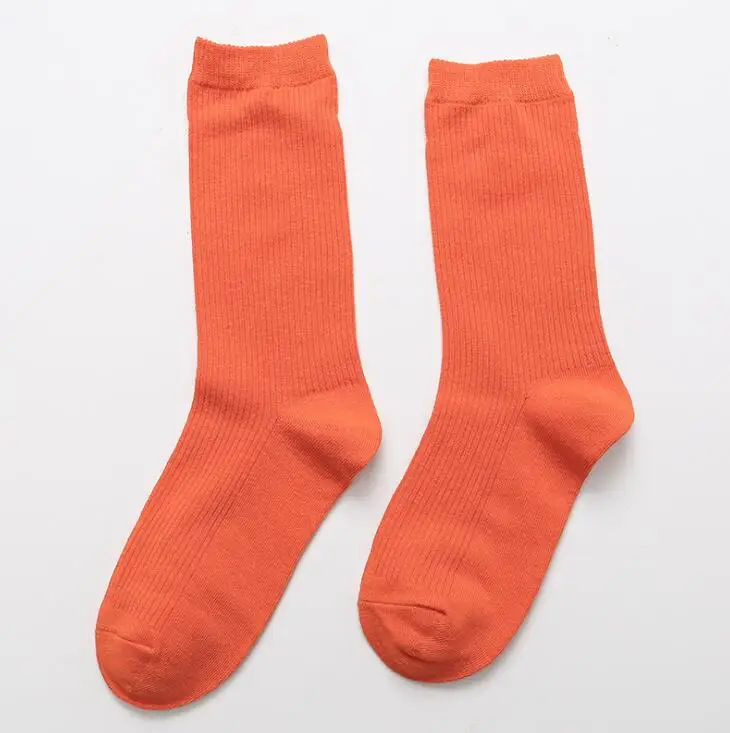 Women long cotton socks high tube lovely soft short sock breathable sweat-absorbing casual long vintage socks hosiery - Цвет: Золотой