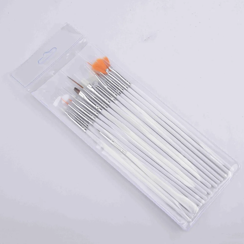 Инструменты для ногтей ROSALIND 15 шт. кисть рисования ручка гелевые щетки полировки