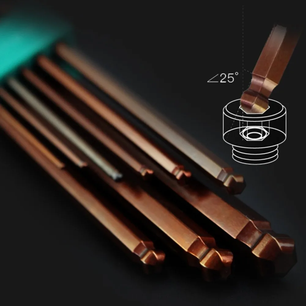 LA312408 8 шт S2 мини шаровой головкой Hex шестигранный ключ разъем шестигранные ключи