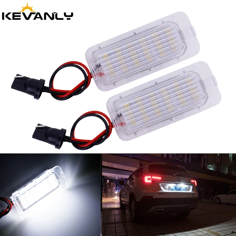 2 шт. номерной знак света для Focus 5D Fiesta Mondeo MK4 C Max MK2 S Kuga Galaxy Beetle Xenon светодиодный