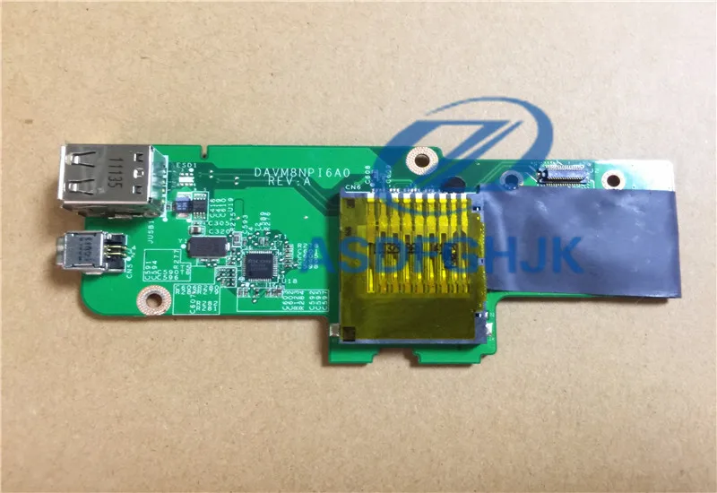 Оригинальный KEFU для DELL VOSTRO 1014 1015 I/O USB FIREWIRE SD CARD READER BOARD CN 0DHD15 DHD15 100% Test ok|usb firewire|firewire