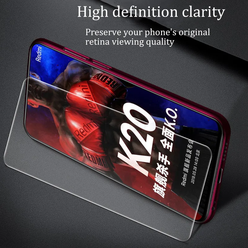 2 Упак. 2.5D 9H закаленное стекло для Xiaomi Redmi K20 K20Pro Защитная пленка экрана чехол Mi 9T mi9T