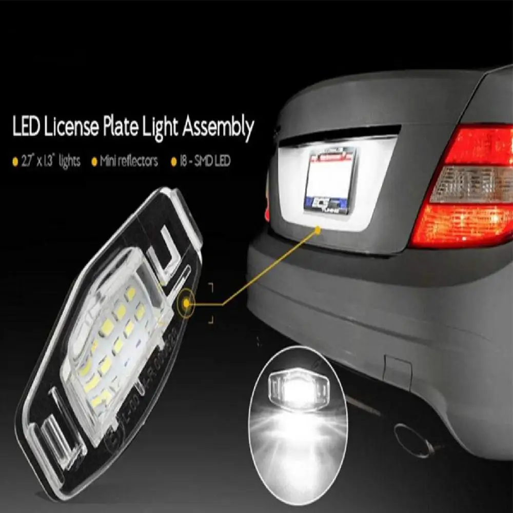 Partol 2 шт. DC12V номерной знак света светодиодные лампы для Honda Accord Civic MR V Odyssey Acura MDX RL TL
