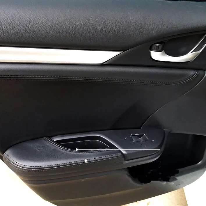 8 шт. микрофибра кожаная внутренняя панель двери + подлокотник Крышка для Honda Civic