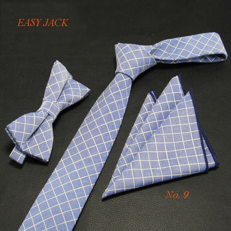 Новинка 2018 модный стиль галстук носовой платок набор из хлопка для свадьбы