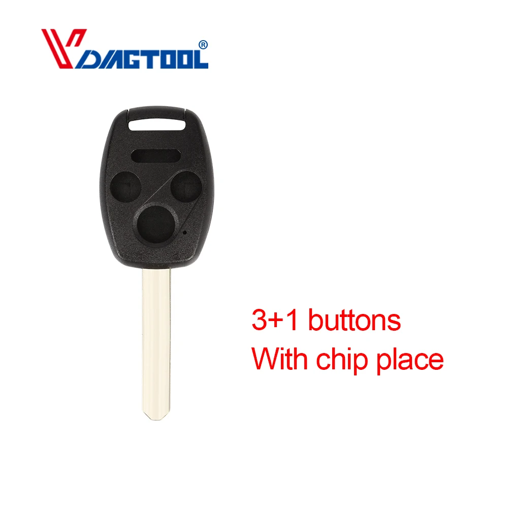 Vdiagtool 3 + 1 кнопка дистанционного ключа корпус с чипом место Fob крышка подходит для