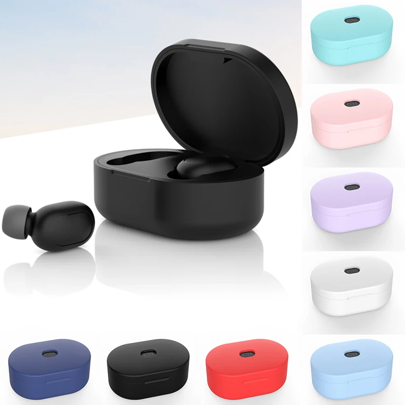 Силиконовый чехол для Xiaomi Redmi Airdots TWS Youth Version беспроводных Bluetooth наушников