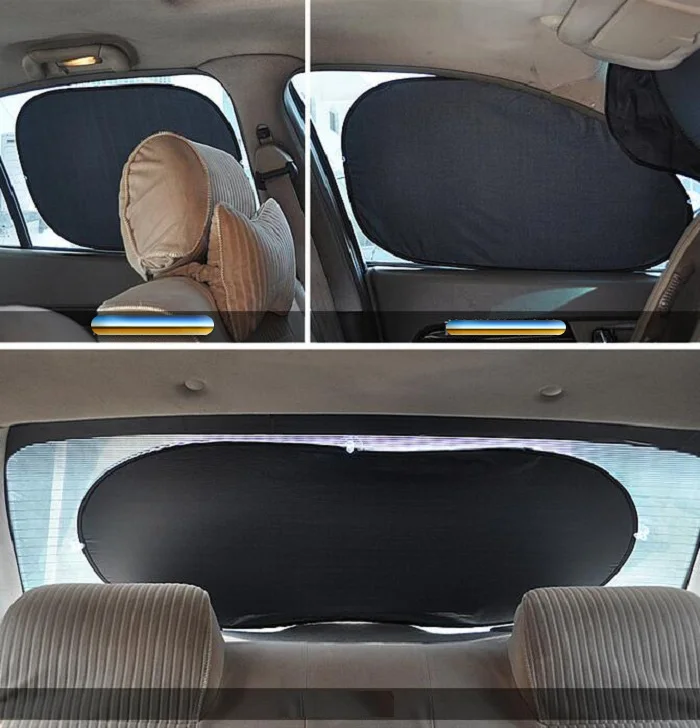 6 шт./компл. Серебристая окна автомобиля с тентом Шторы козырек Щит Обложка