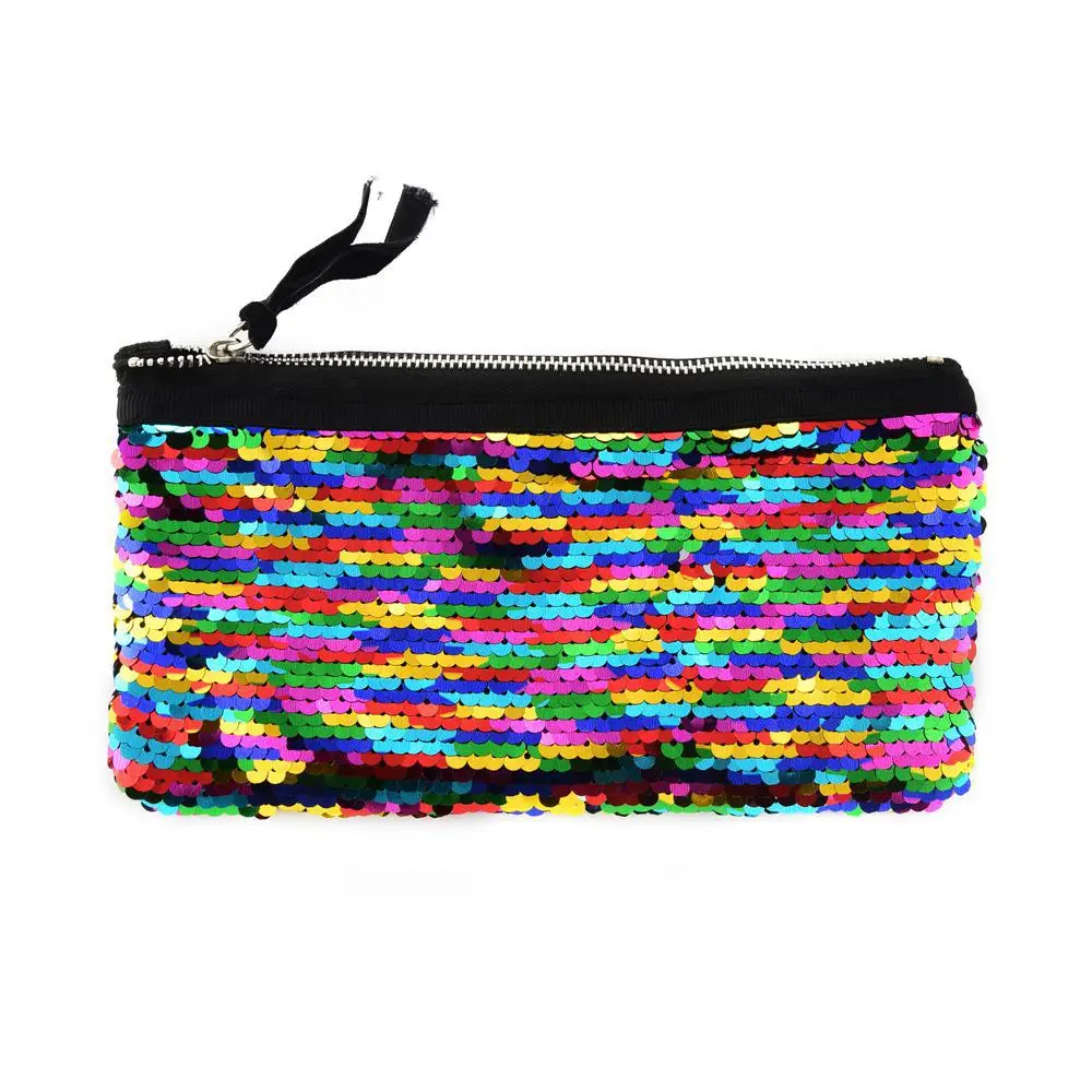 Школьный пенал для мальчиков и девочек Kawaii милые Русалка уголовного Pencilcase блесток нескольких макияж мешок ручки канцелярские сумка штрафы