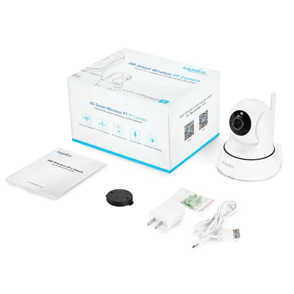SANNCE HD 720P IP камера Wifi Домашняя безопасность P2P видеонаблюдение в помещении CCTV 6 шт.