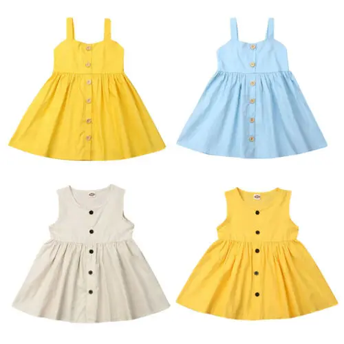 Детское платье без рукавов длинное однотонное платье-пачка летний сарафан