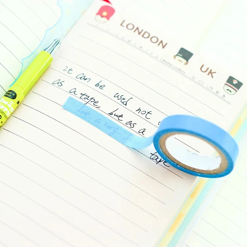 Клейкая лента для маскировки в радужные полоски 10 шт./компл. карамельные цвета