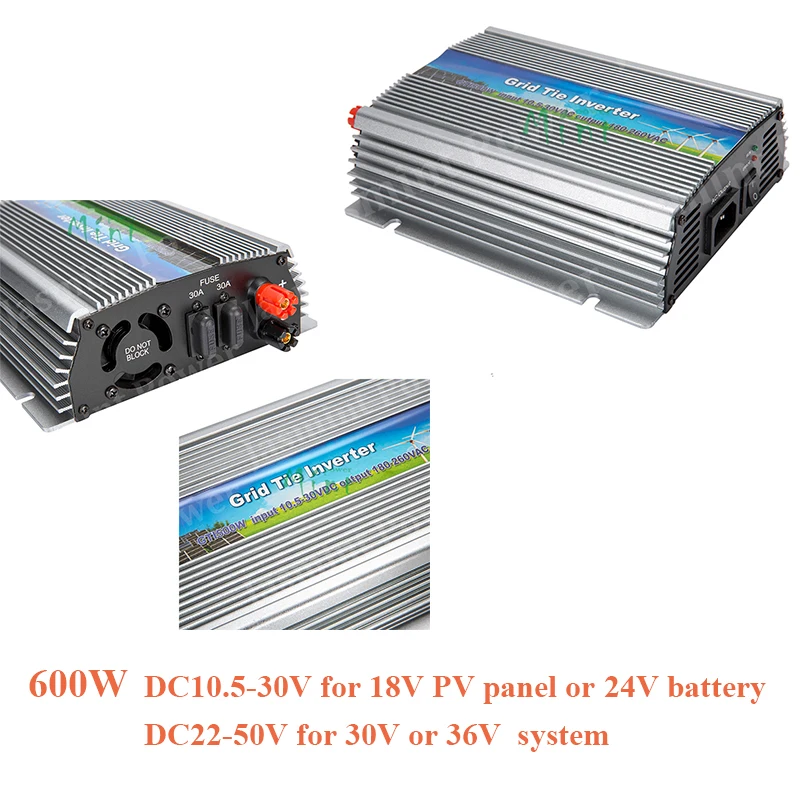 300W 500W 1000W DC10.5 30V DC22 50V солнечные сетки галстук инвертора микро инвертор для 18V 24V 36V