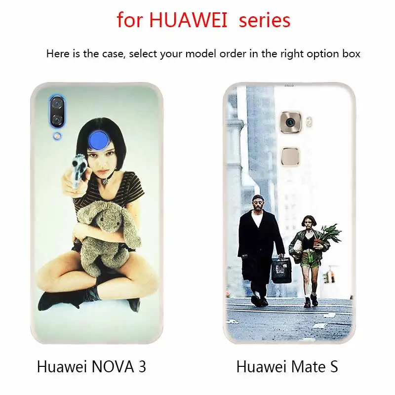 The Professional Leon cover Soft Silicone Cases For Huawei Mate 10 Lite 20 Pro 20X S Y5 2017 Y9 2018 2019 NOVA 3 3i 4 y7 | Мобильные