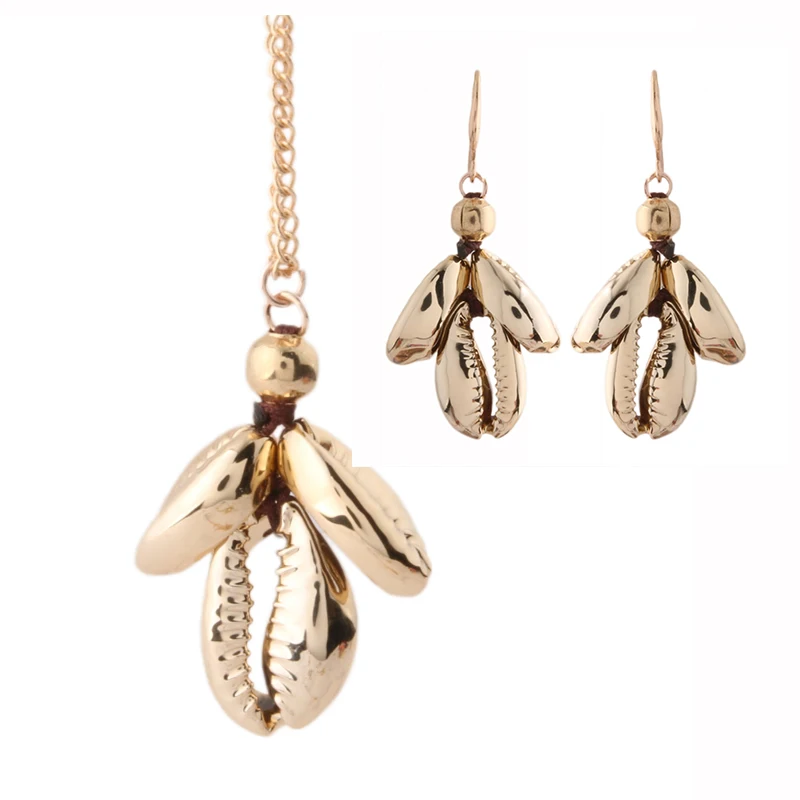 Висячие серьги NeeFu WoFu из натуральной ракушки брендовые большие длинные цвет ed