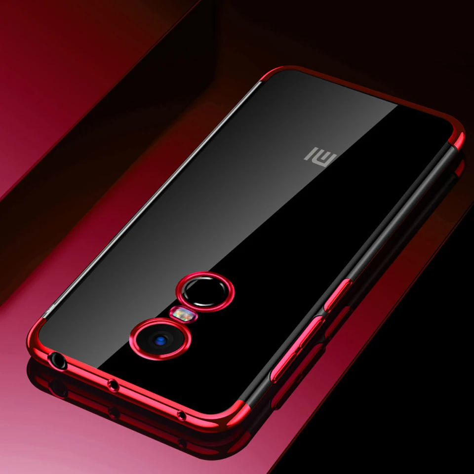 Тонкий чехол с покрытием для XiaoMi RedMi Note 4 блестящий силиконовый 4X 5A 6A 5 Plus 6 Pro 6X 5X A1 A2