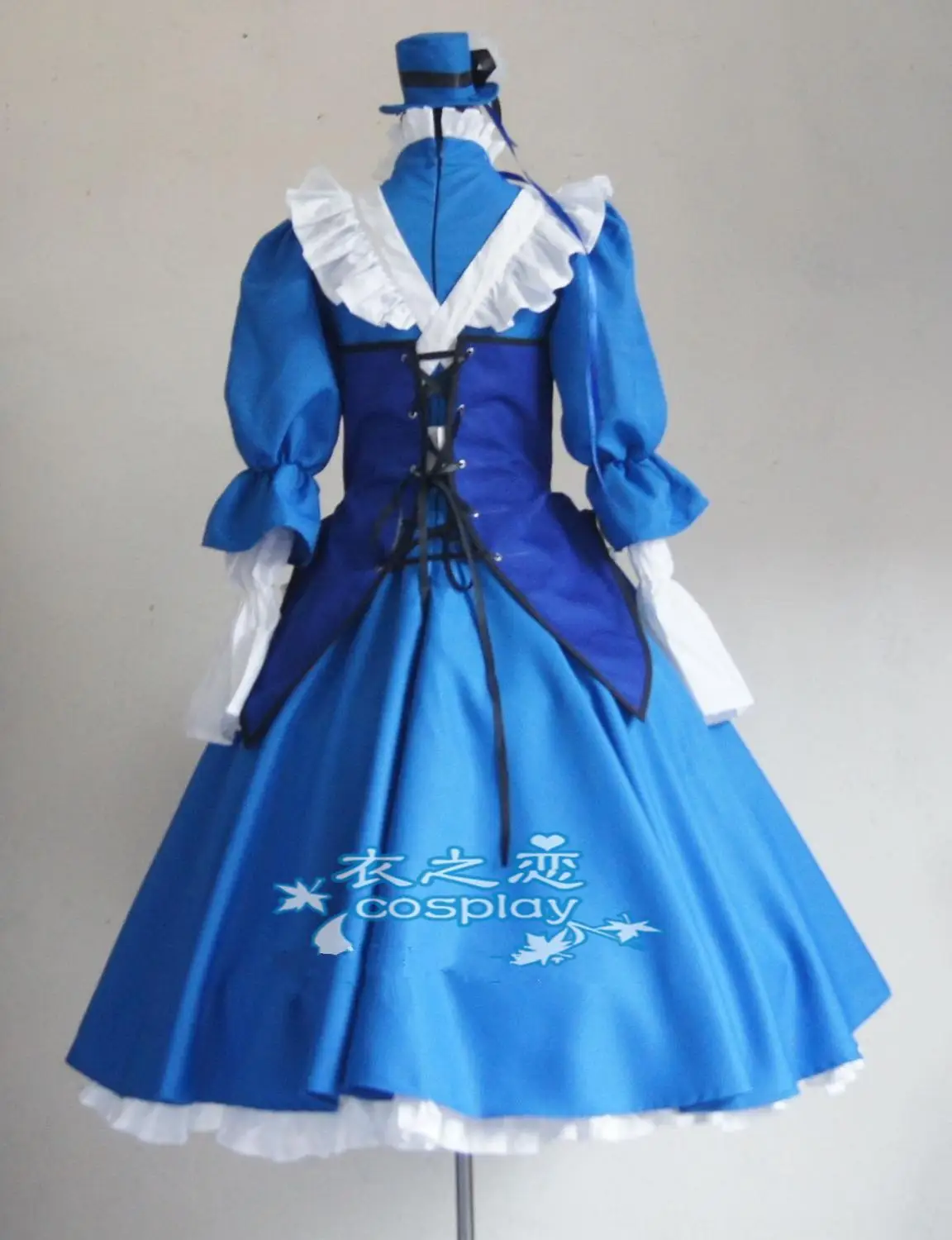 

Hot Anime K-Project Awashima Seri Cosplay Custumes Party Blue Maid Dress Uniform Suit For Role Play Clothing Custom-Make Any