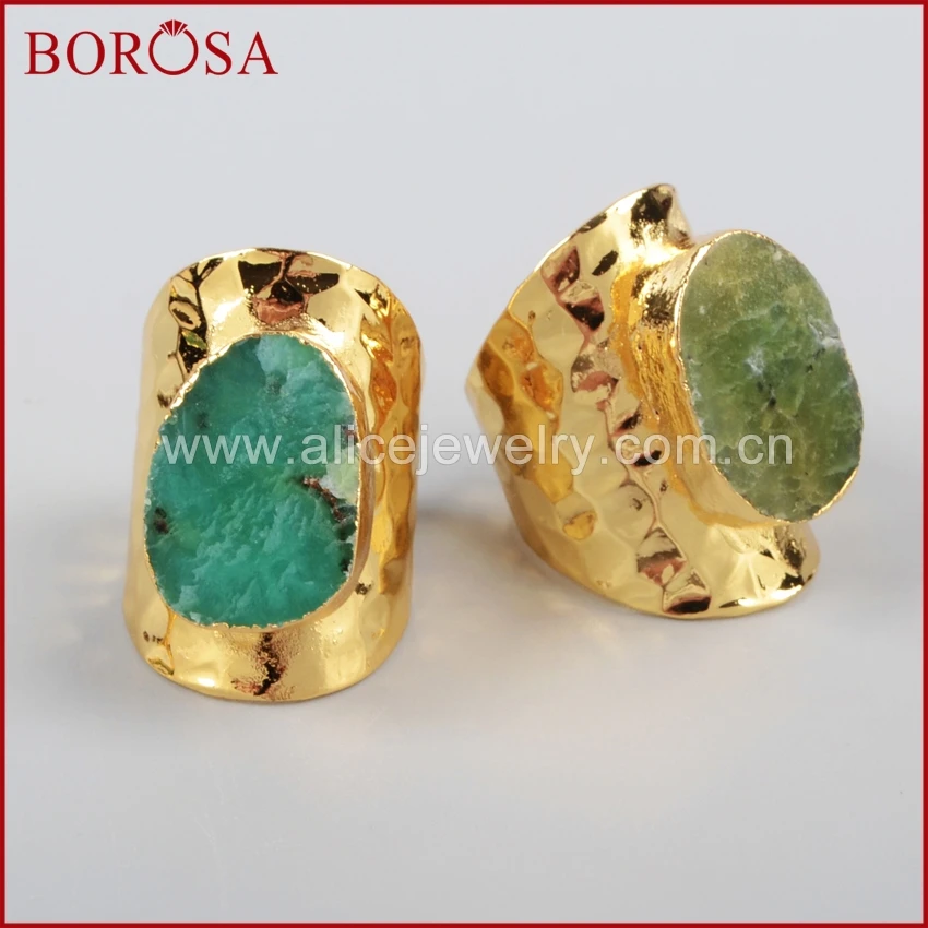 Кольцо с натуральным австралийским камнем BOROSA 5 шт. кольца натуральными