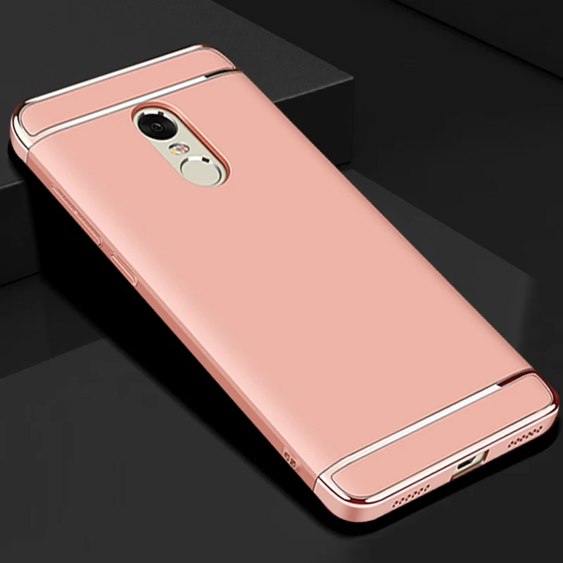 Роскошный Золотой жесткий пластиковый чехол, чехол, чехол для Xiaomi Redmi Note 4x3 в 1, оригинальные аксессуары для телефонов для xiomi note4x 4 x