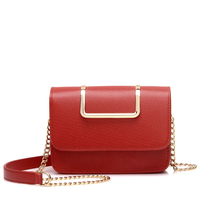 Твердое Покрытие Лоскут Цепи Crossbody сумки Женские Сумка 2016 Кожа PU Сумочка