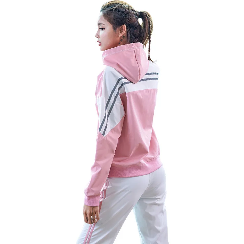 Весенний женский спортивный костюм спортивная одежда быстросохнущая куртка на