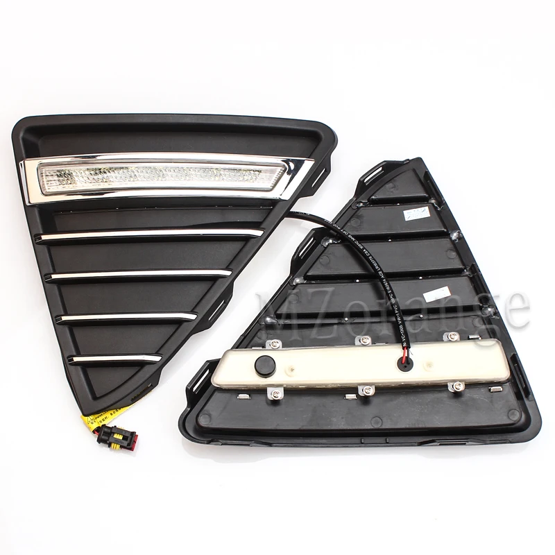 MZORANGE для Ford Focus 3 MK3 2012 2013 DRL дневные ходовые огни Светодиодный дневной противотуманный фонарь Водонепроницаемый затемняющий стиль реле