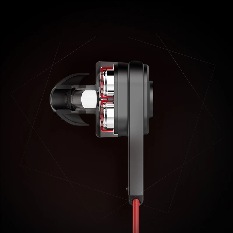 UiiSii T6 HIFI наушники с глубоким басом, с двойным драйвером, с шумоизоляцией, профессиональные наушники с микрофоном, наушники-вкладыши для смартфона