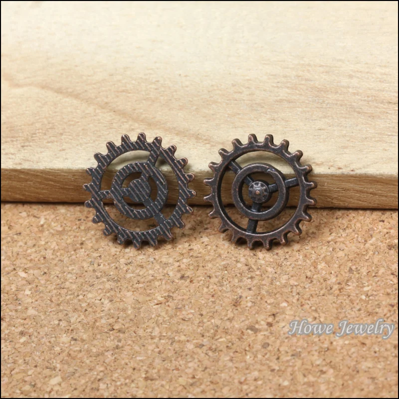 20 шт винтажные Стимпанк Шестерни и Ког шармы медные под старину DIY модный браслет