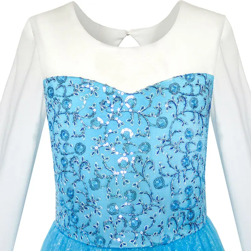 Sunny Fashion платья для девочек платье Цветок Девушка Платье Мультфильм Костюм
