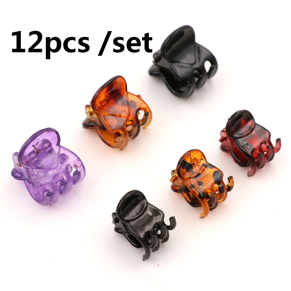 12 шт./компл. модная маленькая Заколка-крабик для маленьких девочек милая Конфета