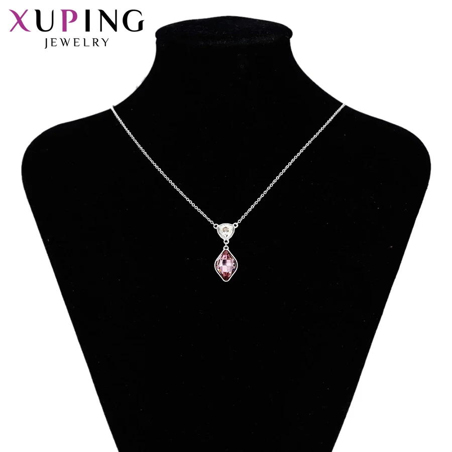 Xuping, модная подвеска, Роскошные Кристаллы от Swarovski, подвеска в виде капли воды, ожерелья для женщин, подарки на день Святого Валентина, 43461
