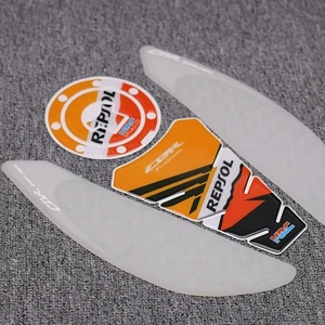 Крышка топливного бака наклейка для Honda CBR600RR CBR 600RR 2007-2012 мотоциклетная противоскользящая накладка на бак 3 м боковая газовая ручка на колено Защитная Наклейка - Цвет: B