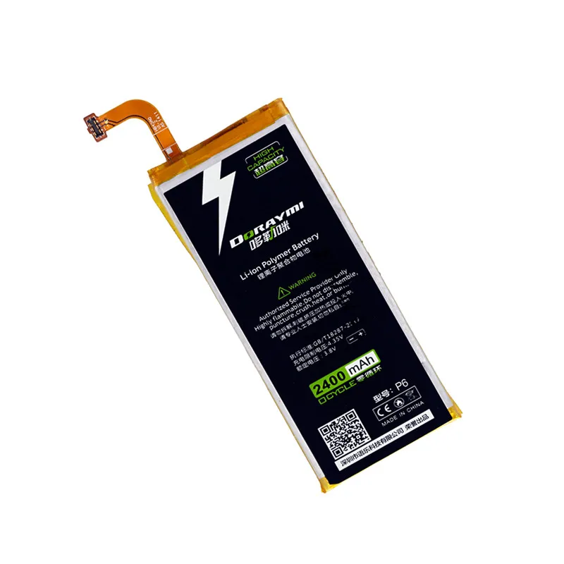 Сменный аккумулятор DORAYMI HB3742A0EBC 2400 мАч для Huawei Ascend P6 P6-U06 p6-c00 p6-T00/ G6 G620 G621 G620s G630 Bateria |