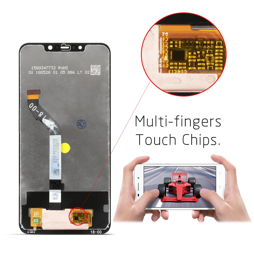 6 18 &quotЖК-дисплей для Xiaomi Pocophone F1 дисплей сенсорный экран дигитайзер сборка