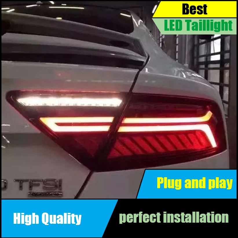 Автомобиль Стайлинг для Audi A7 фонарь в сборе 2011-2016 светодиодный задние фонари