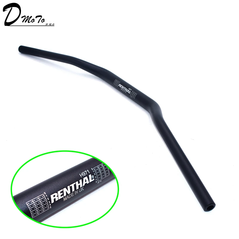Черный Руль Renthal 1 1/8 дюйма, 28 мм, руль для мотоцикла, мотокросса, питбайка, внедорожника, квадроцикла CRF YZF KLX RMZ EXC