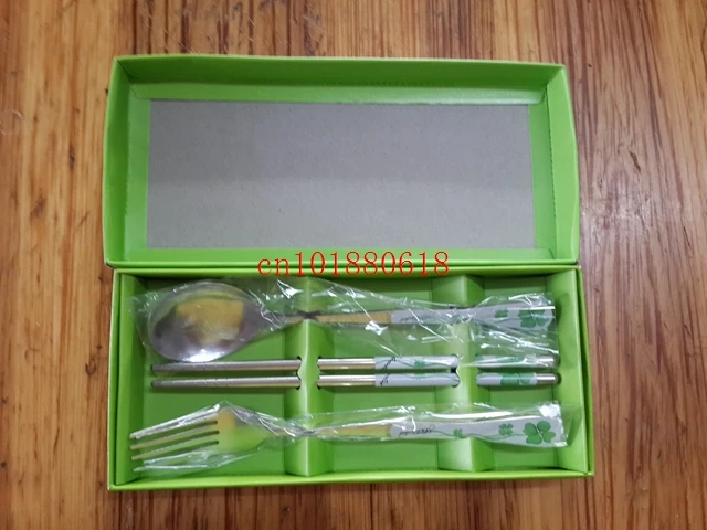 100 компл./лот Бесплатная доставка 3 в 1 фиолетовый клевер стиль нержавеющая сталь