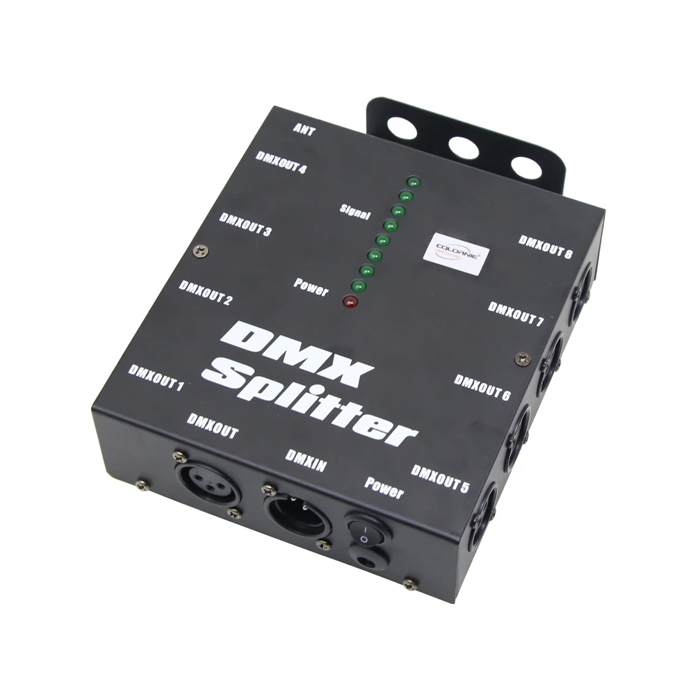 8 Way DMX Splitter Distribution Amplifier Channels DMX512 for Party DJ Show Club Disco KTV Stage Light | Освещение