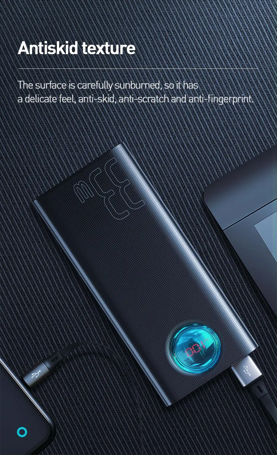 Baseus power Bank 30000 мАч type-C PD 3,0 быстрое зарядное устройство для iPhone Quick Charge 3,0 внешний аккумулятор power bank для Xiaomi samsung