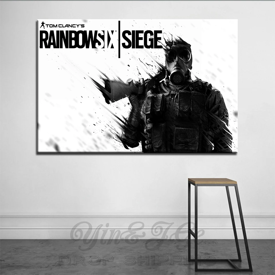 1 Piece Tom Clancy's Rainbow Six Siege Smoke HD Wallpaper Art Canvas Poster Painting Wall Picture Print For Home Bedroom Decor | Дом и сад