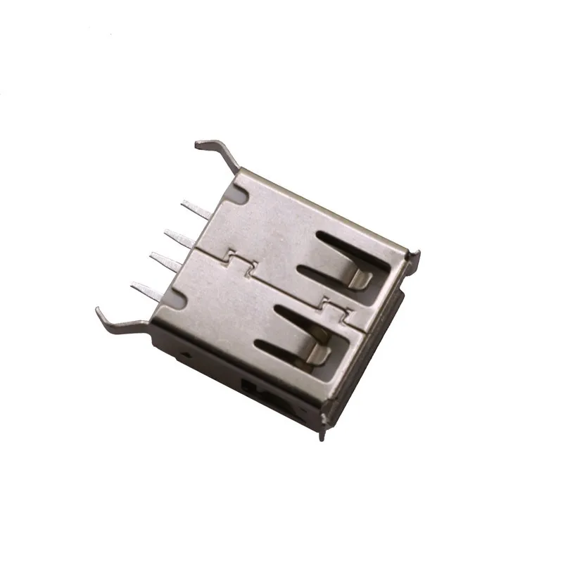 20 шт./лот USB 2 0 4Pin в Тип розеточная часть соединителя G55 вьющиеся рот изогнуты стопы