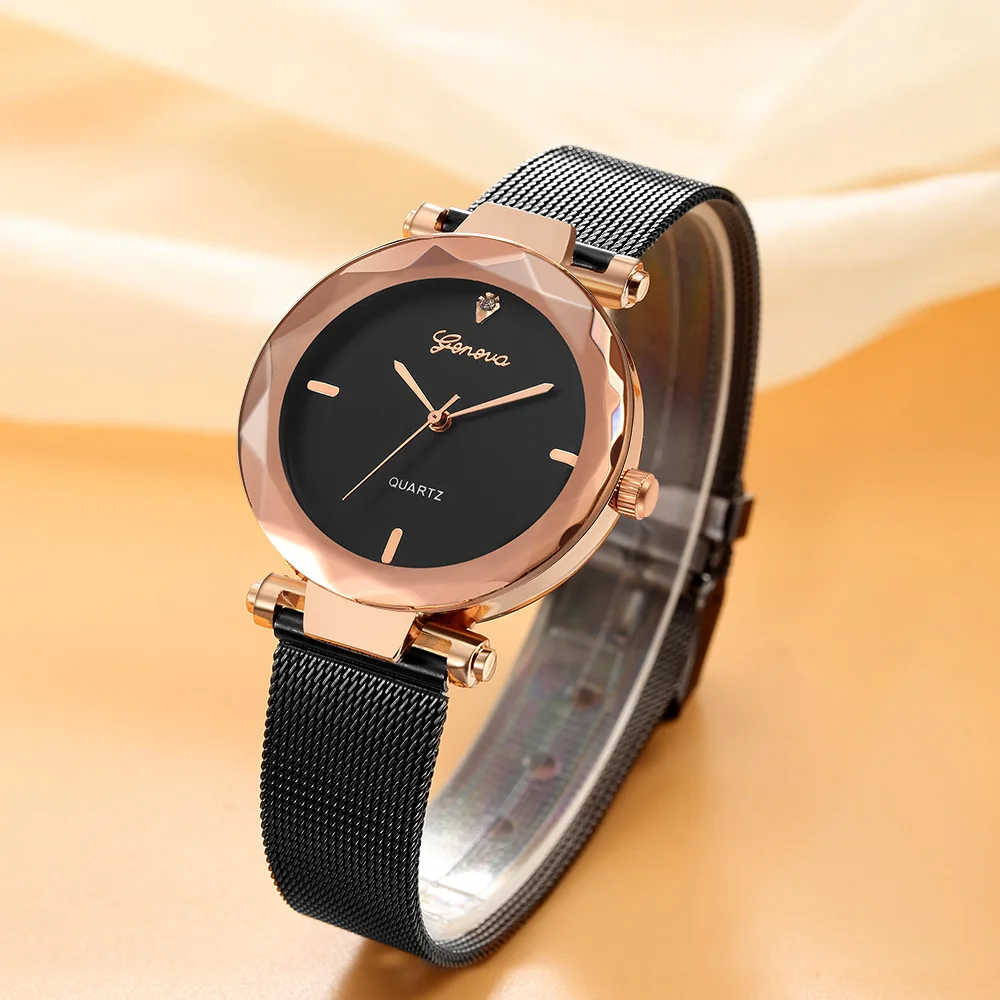 2018 Best Selling Watch Fashion Women Watches Luxury Stainless Steel Mesh Band Star Ladies Quartz Wrist New zegarek damski | Наручные