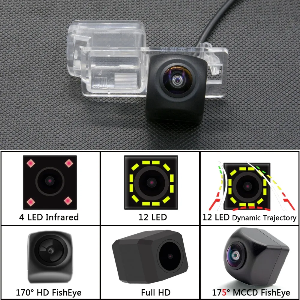 175 градусов Fisheye MCCD 12LED Full HD Беспроводной Парковка зеркало заднего хода автомобиля зеркало заднего вида Камера для Ford Kuga ESCAPE 2013