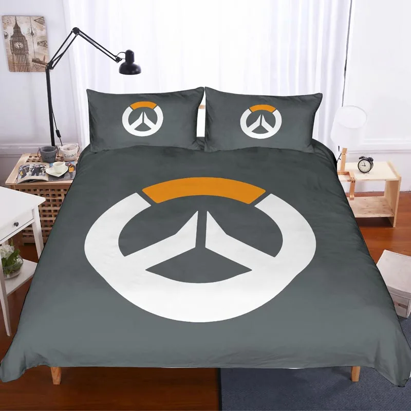 14 Overwatch 3D комплект постельного белья Детская комната Декор пододеяльники наволочки Overwatch OW Утешитель комплекты постельного белья постельное белье - Цвет: 14