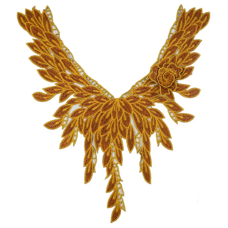 1 шт. вышитый кружевной тканевый Воротник Аппликация нашивки Скрапбукинг