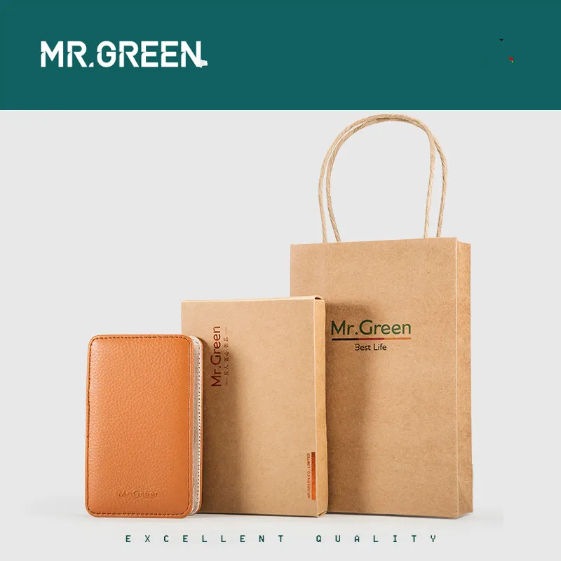 MR. GREEN Набор для ногтей из высококачественной нержавеющей стали с коробка из воловьей кожи посылка набор для ухода за ногтями пилочка для ухода за ушами